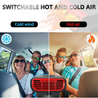 12V 150W Car Heater, Portable Windshield Heater, Defogger, Defroster, Newly Upgrade 2 in 1 Fast Heating Vehicle Heater,Can Be Inserted into Cigarette Lighter Vine1