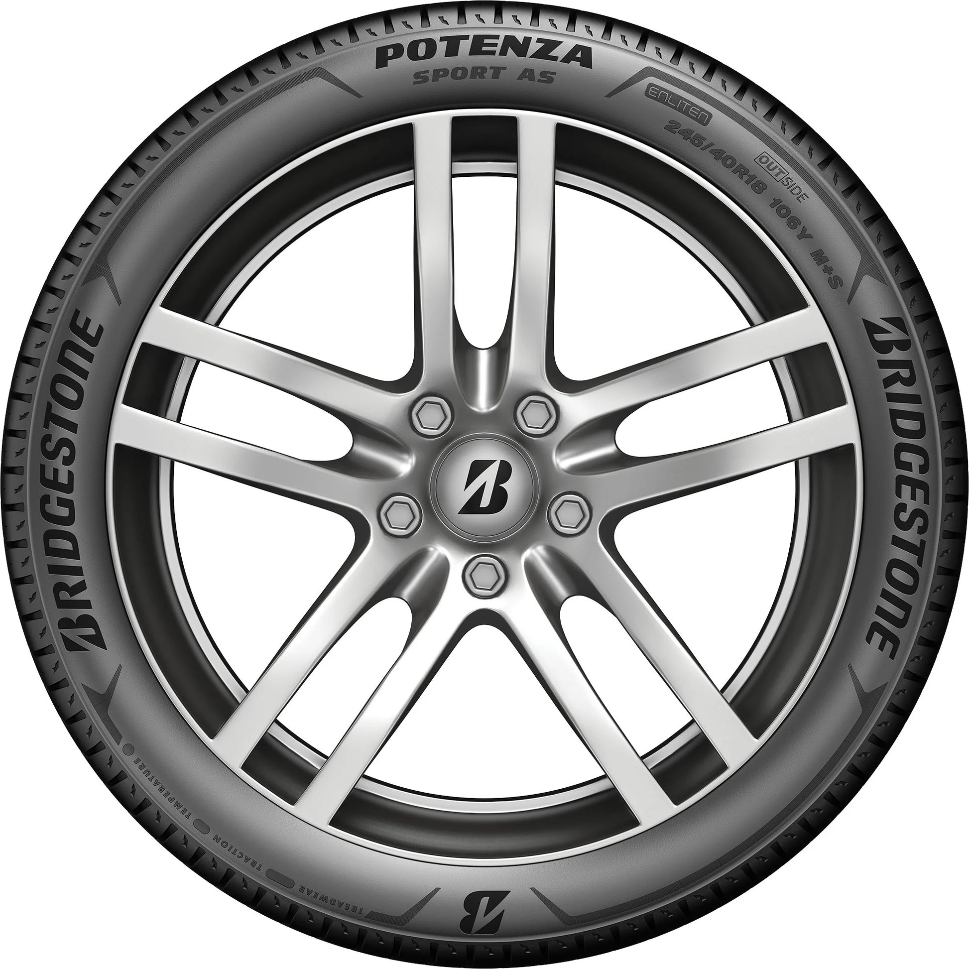 Bridgestone Potenza Sport A/S UHP All Season 225/45R19 96W XL Passenger Tire