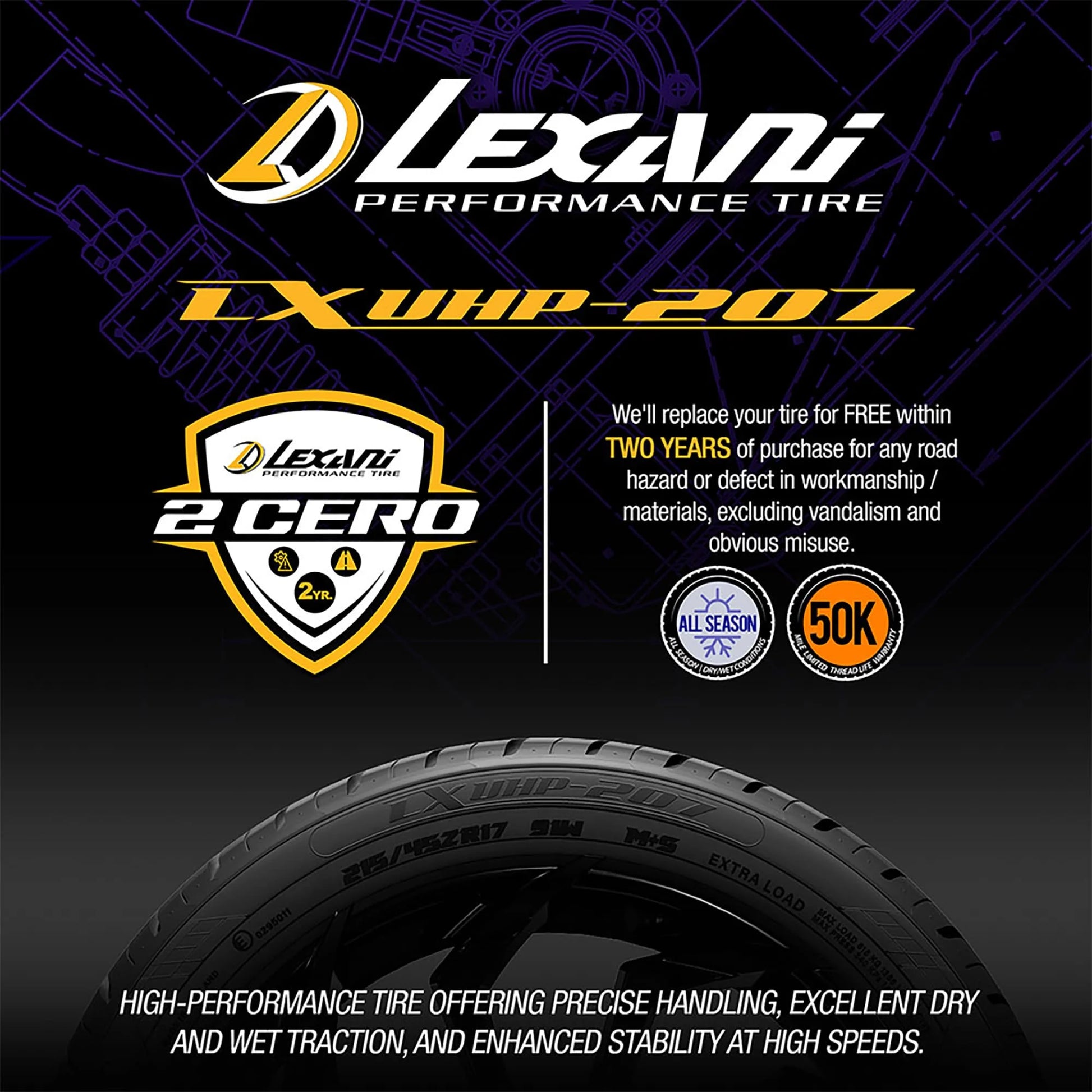 Lexani LXUHP-207 UHP All Season 265/35ZR18 97W XL Passenger Tire