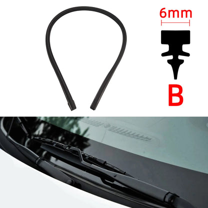Auto Car All Seasons Windshield Wiper Blades Refills Natural Rubber Strips Wiper Blade Replacement Parts All Types Fit 14"- 32"