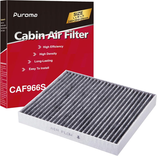 Cabin Air Filter with Activated Carbon, Replacement for CP966, CF11966, Select Buick Enclave, Encore GX, Envision, Regal, Lacrosse, Cadillac, GMC, Bolt EV, Camaro, Colorado