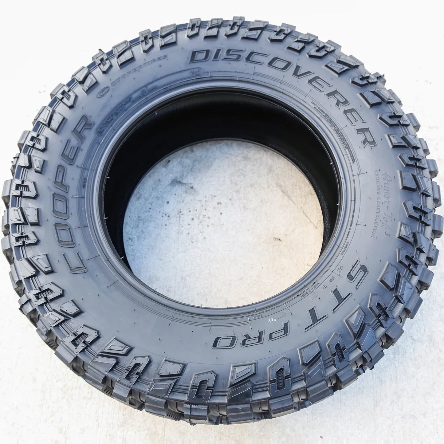 Set of 4 Cooper Discoverer STT Pro 35X12.50R20 121Q E 10 Ply M/T Mud Light Truck Tires