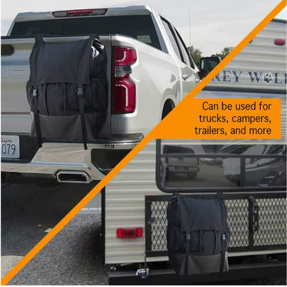Car Spare Tire Garbage Bag Tool Storage Bag Spare Tire Hanging Bag Desert Off-Road Spare Tire Storage Bag for Trucks and Suvs