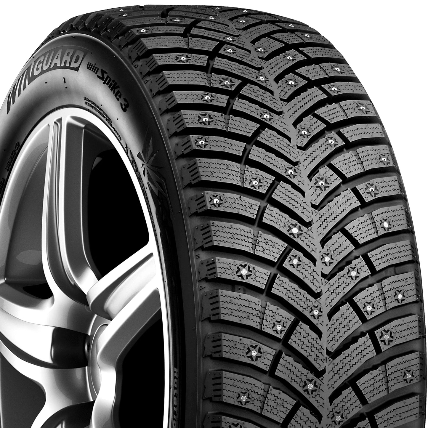 Nexen Winguard Winspike 3 Winter Snow Tire - 205/50R17 93T Fits: 2009-10 Chevrolet Cobalt LT, 2014-16 Volkswagen Jetta Hybrid SEL Premium