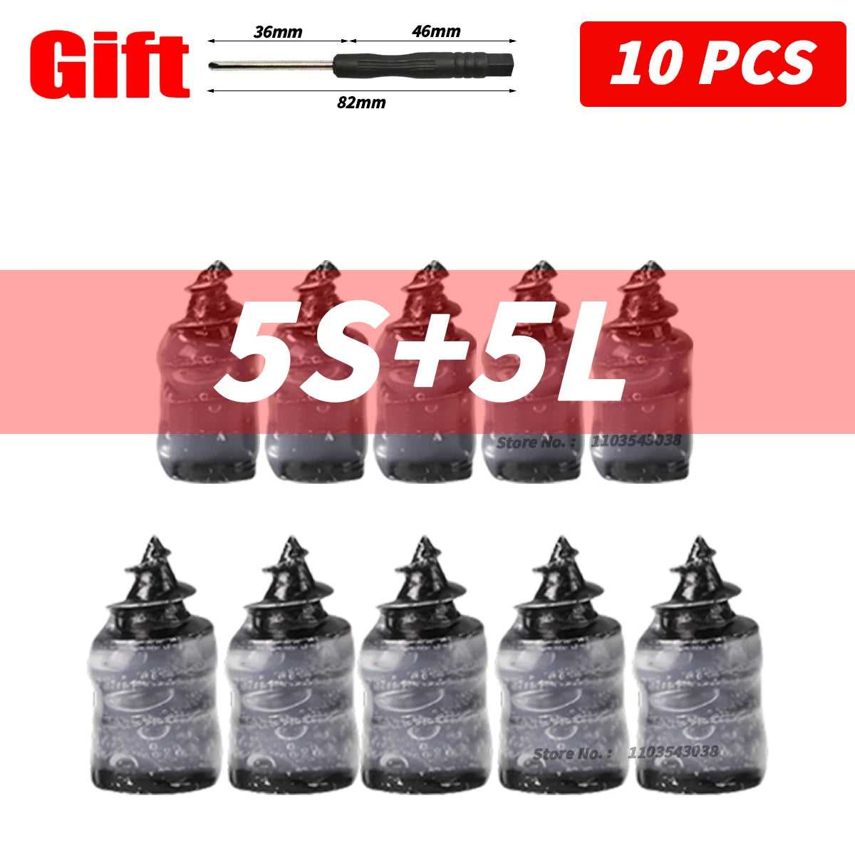 10-100PCS Universal Vacuum Car Tyre Repair Rubber Nail for Car Motorcycle Scooter Tubeless Tire Repair Kit Glue Free Tire Nails