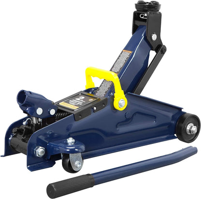 AT82001UR Torin Hydraulic Trolley Service/Floor Jack Combo with 2 Jack Stands, 2 Ton (4,000 Lb), Blue