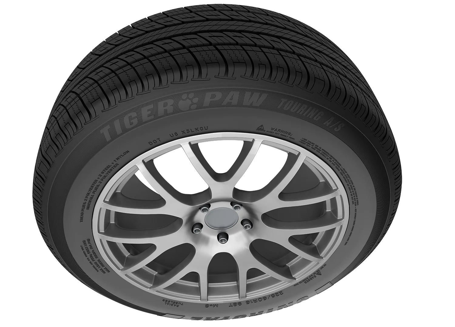 Uniroyal Tiger Paw Touring A/S DT 215/45R17 87V Tire