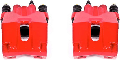 Rear Red Powder Coated Brake Caliper Pair for Ford F-150 2004-11 | Lincoln Mark LT 2006-08 - High-Temp Brake Caliper Upgrade, S4858