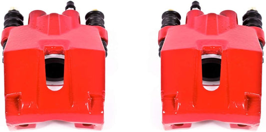 Rear Red Powder Coated Brake Caliper Pair for Ford F-150 2004-11 | Lincoln Mark LT 2006-08 - High-Temp Brake Caliper Upgrade, S4858