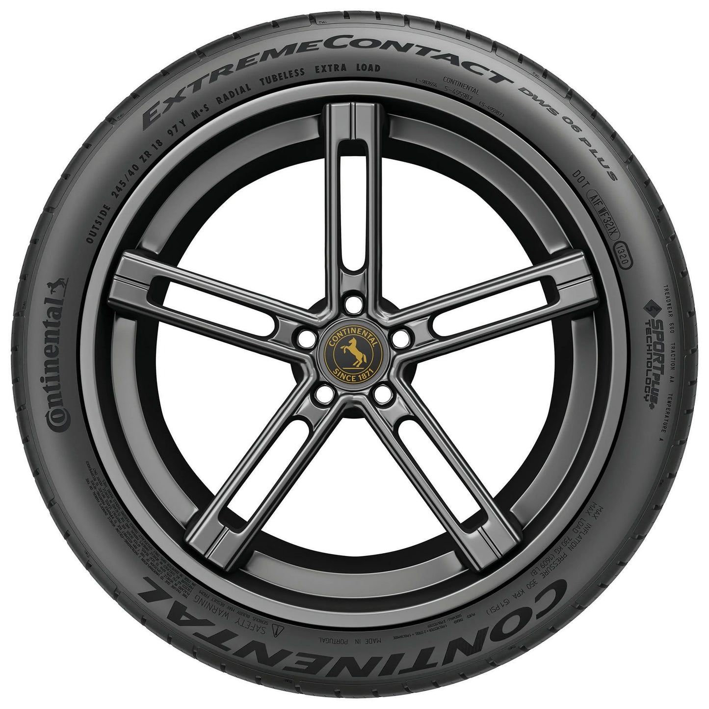 Continental Extremecontact DWS06 plus UHP All Season 245/45ZR19 98Y Passenger Tire