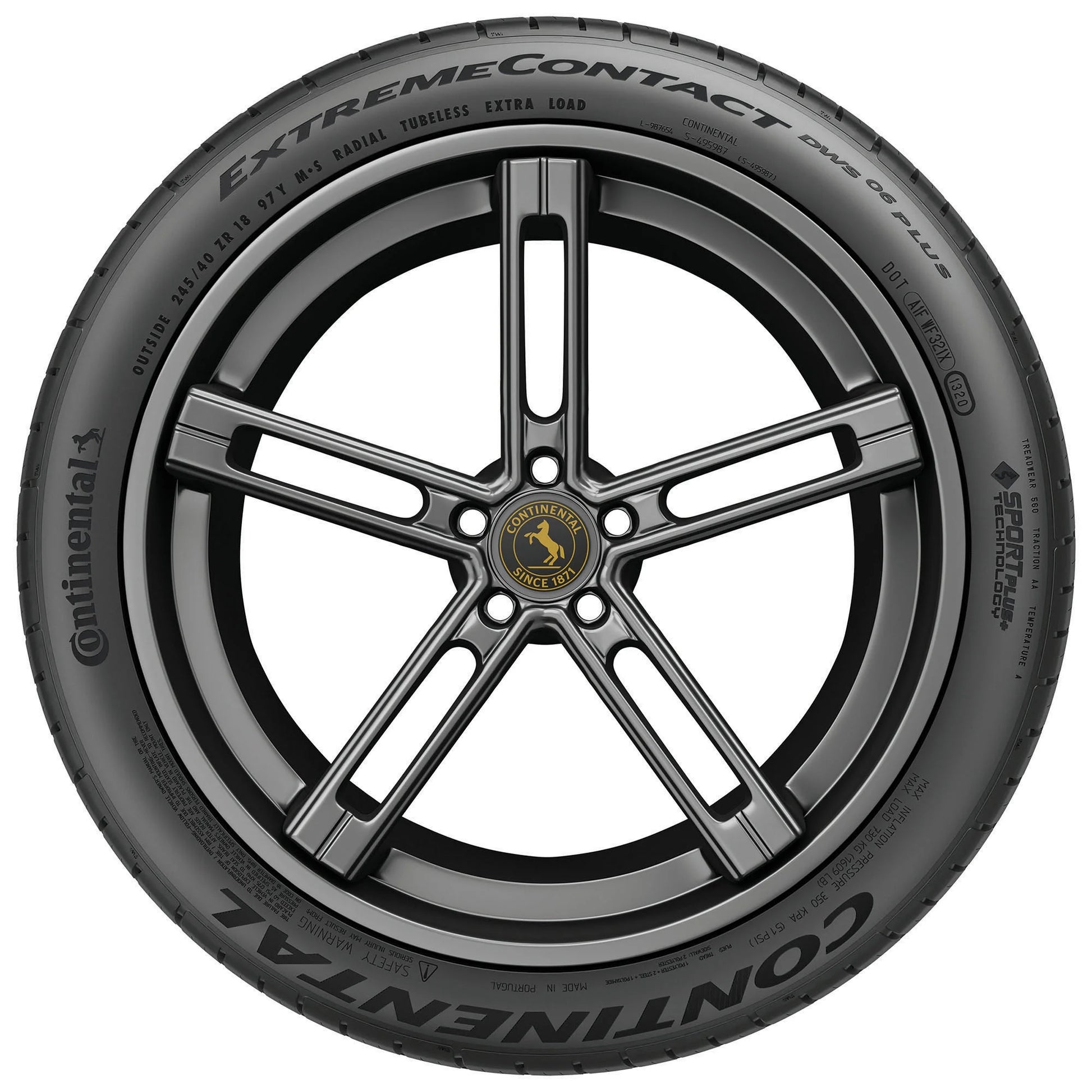 Continental Extremecontact DWS06 plus UHP All Season 245/35ZR19 93Y XL Passenger Tire