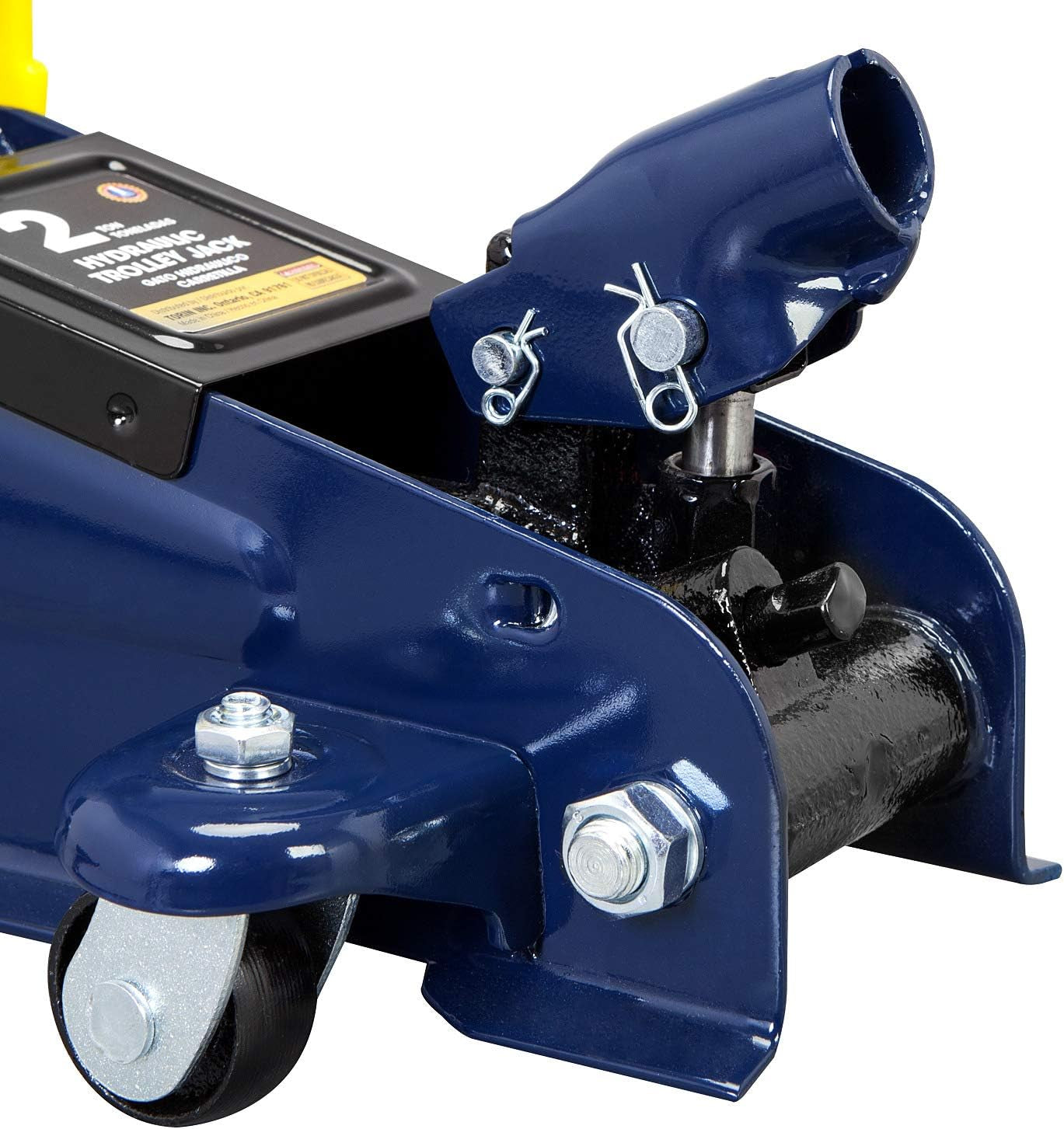 AT82001UR Torin Hydraulic Trolley Service/Floor Jack Combo with 2 Jack Stands, 2 Ton (4,000 Lb), Blue