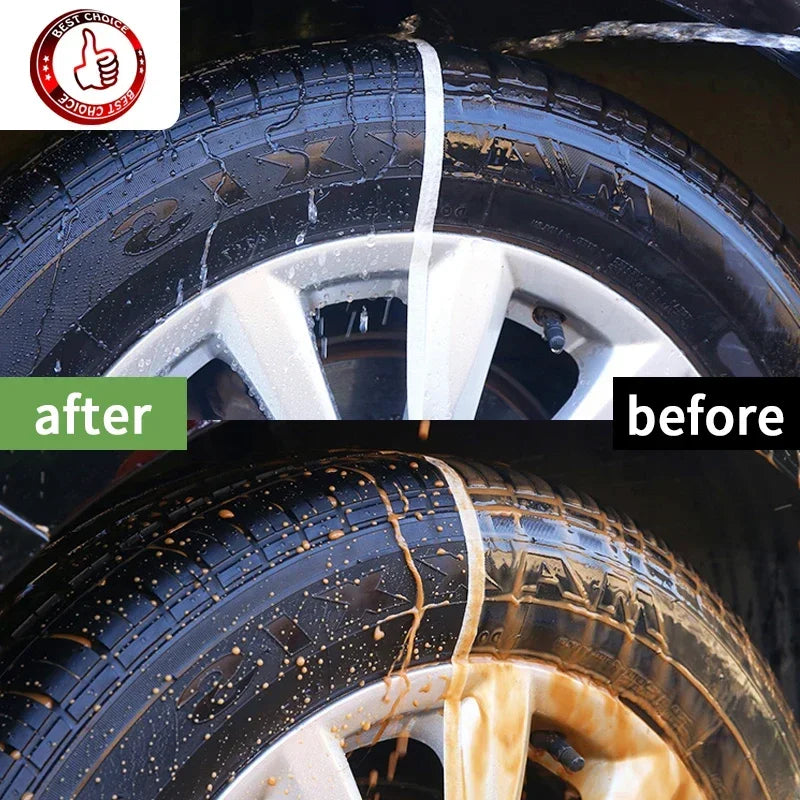 Car Tire Shine Coating  Tyre Gloss Plastic Rubber Wheel Restorer Agent Spray Polishing Brightener Auto Car Detailing