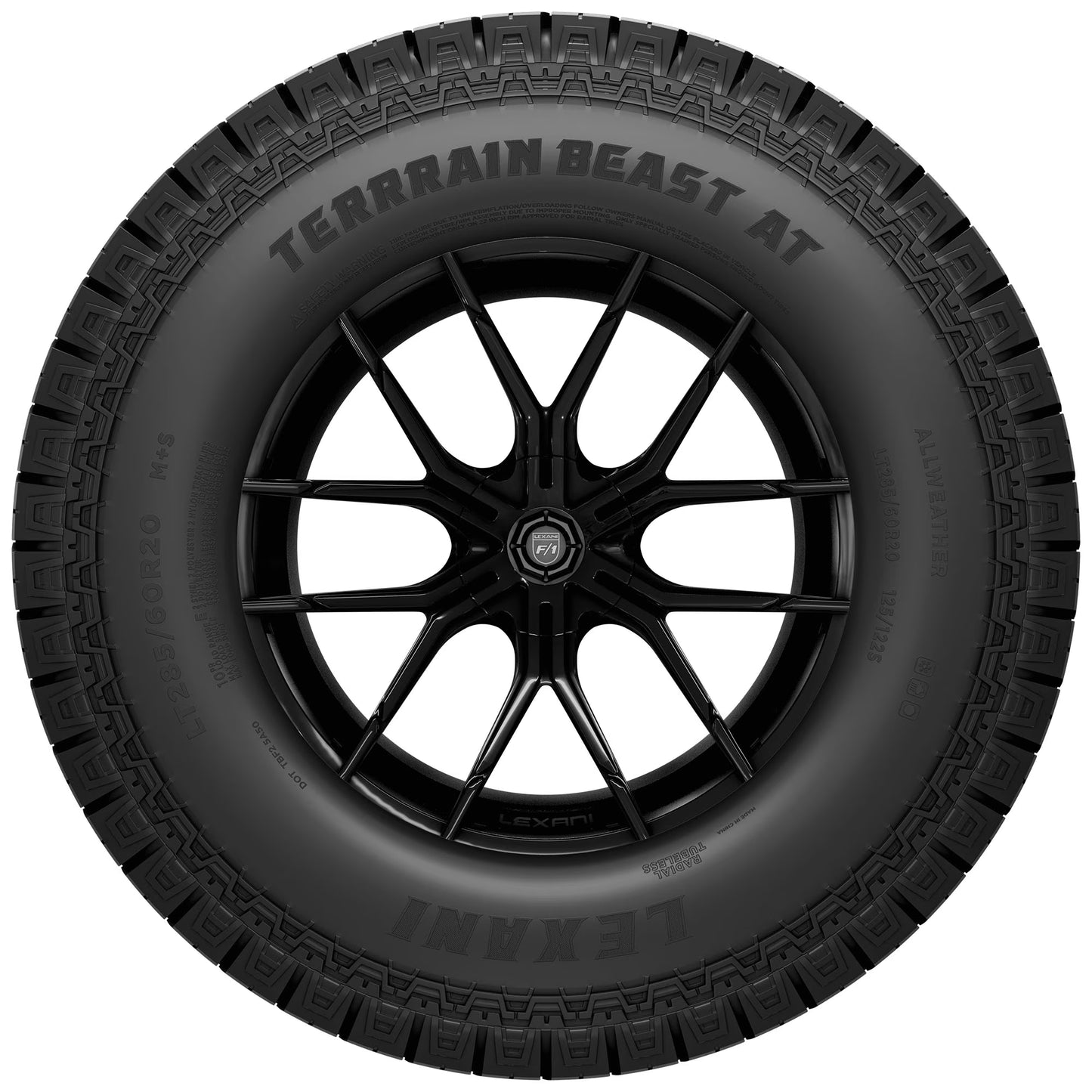 Lexani Terrain Beast at All Terrain LT225/75R16 115/112S E Light Truck Tire