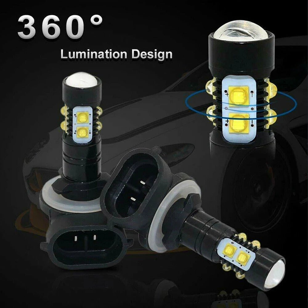 1PCS/2PCS HEADLIGHT LED BULBS 3600LM 6000K WHITE HIGH POWER Fog Light Lamp LED Headlights for ATV POLARIS SPORTSMAN Accessories