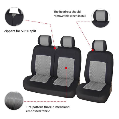 9 Seater Bus Seat Covers High Quality Dirt Resistant Car Seat Protectors Multiple Colours