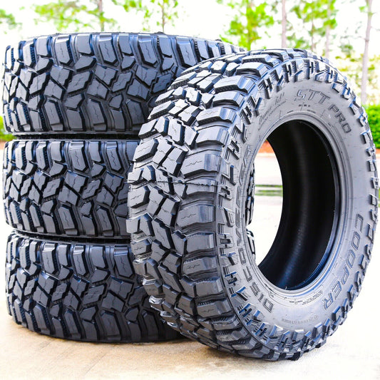 Set of 4 Cooper Discoverer STT Pro 35X12.50R20 121Q E 10 Ply M/T Mud Light Truck Tires