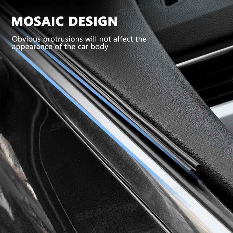AUTOMECHANIST Car Window Wiper Car Window Lift Rubber Cleaning Strip Auto Side Window Filler Noise Insulation Window Clear View